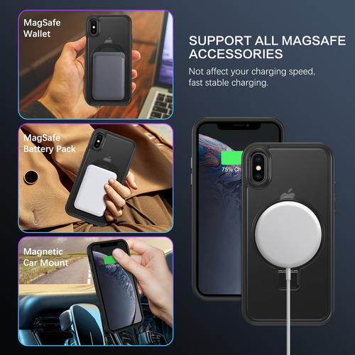 Duedue Para La Caja Del iPhone XS Con Anillo, La Cubierta La