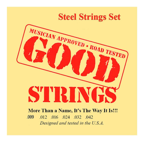 Encordado Guitarra Electrica Good Strings Usa .09 Acero
