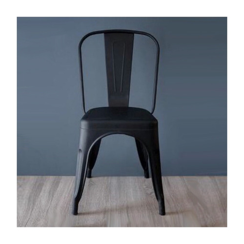 Imagen 3 de 6 de Silla de comedor Garden Life Tolix, estructura color negro, 4 unidades