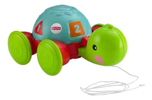 Brinquedo Educativo Para Bebê Puxe A Tartaruga - Desenvolve Coordenação Motora Curiosidade E Aprendizagem - Aprender E Brincar - Fisher Price