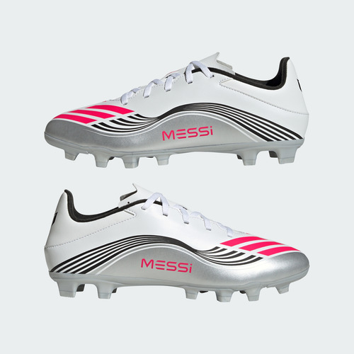 Botines Adidas Fútbol F50 Messi Club Unisex Blanco Jp7443