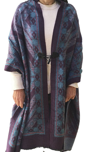 Ruana Poncho Invierno Abrigo Manton Pashmina A21020