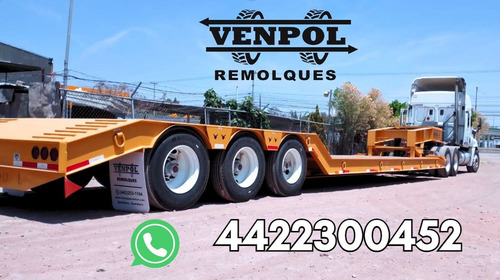 Remolque Lowboy Cuello Desmontable 2025 60 Ton Venpol