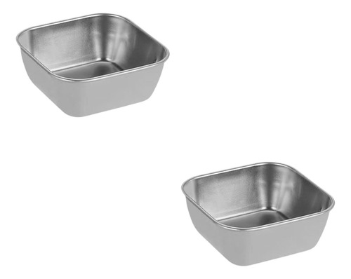 Bandejas Para Servir Postres De Acero Inoxidable, 2 Piezas