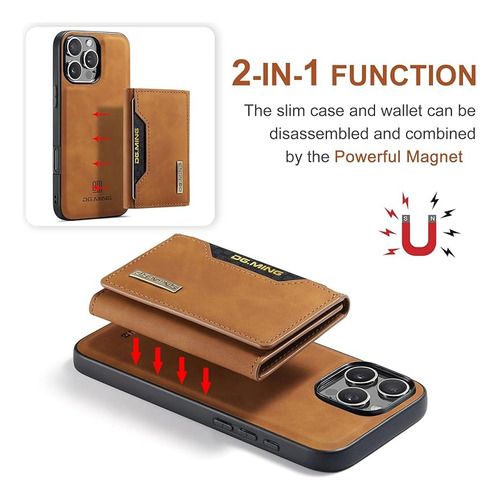 Capa Porta-cartões Dg.ming Para iPhone 16 Pro