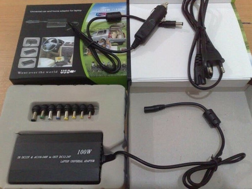 Cargador Notebook 220v Y Encendedor Auto 12v 24v 120w Usb 5v