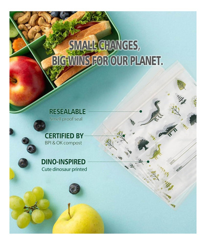 Bolsas De Sándwich Compostables De Ayotee Tamaño De Sándwich