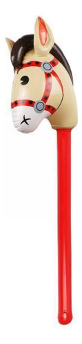 2 Caballo Inflable De Juguete Para Niños, Juguete Rojo