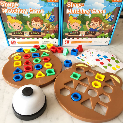Sc Rompecabezas Geométrico De Oso, Juego De Bloques Único,