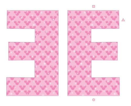Kit Imprimible Letras 3d Corpóreas Editables Minnie Mouse