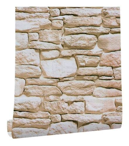 Oferta!!! Papel Decomural Piedra Ladrillo 2 Rollos