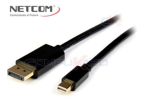 Cable Mini Dp Displayport A Dp Machos De 1.80 Metros Netcom