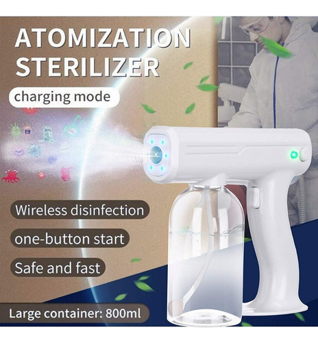 Pistola Pulverizadora Inalámbrica Recargable