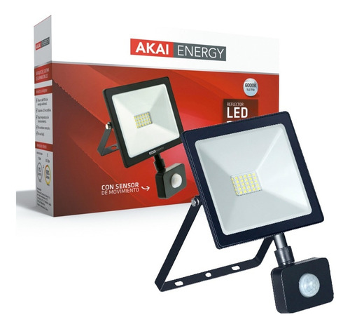 Reflector LED Akai Energy Classic 6613S 20W con luz colorblanco frío 220V