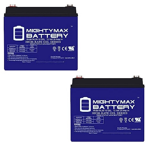 Batería De Gel De 12 V 35 Ah Reemplaza A Miller Electric Blu