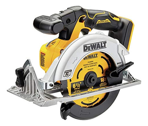 Sierra Circular Dewalt 20v Max, 6-1 / 2 Pulgadas, Inalámbric