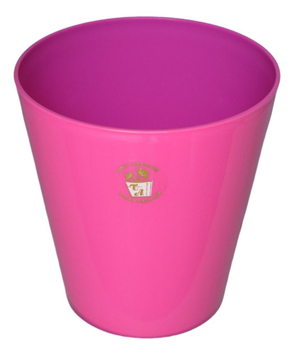 Maceta Plastico Conica Premium T.a Plastic N12 Color Fucsia