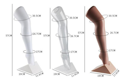 Pata De Maniquí Infantil De Plástico De 2 X 57 Cm Para Exhib