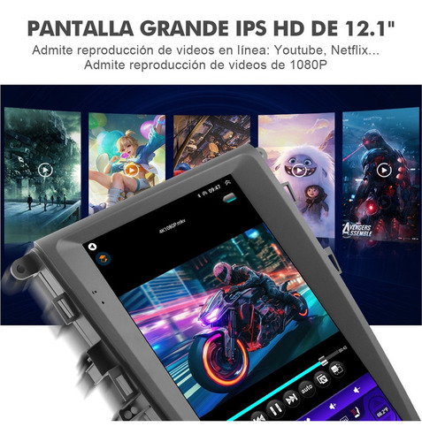 Estéreo Para Fusion 2013- A/a Auto Android Carplay 12.1 Inch