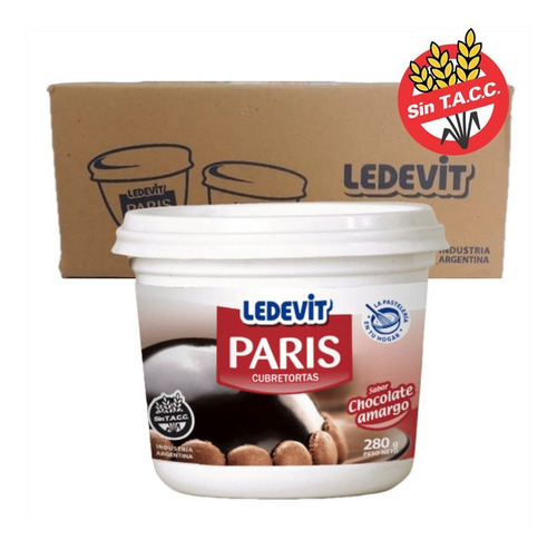 Crema Paris Chocolate Ledevit X280grs (caja X16)