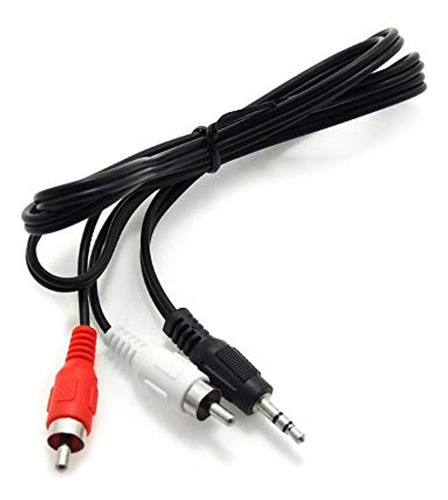 Cable Auxilia Rca Audio A Mini Plug 3.5mm Parlantes 1.5 Mts 