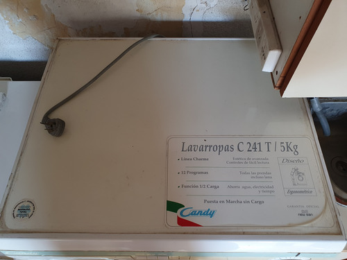 Lavarropa Candy Para Repuesto. (funciona) Blanco (Usado)