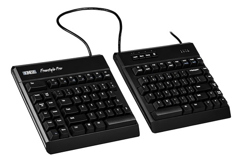 Teclado Mecanico Dividido, Ergonomico Para Pc | Negro
