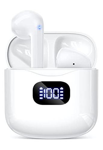 Inalambrico Earbuds Para iPhone Android Cell Phone Blanco