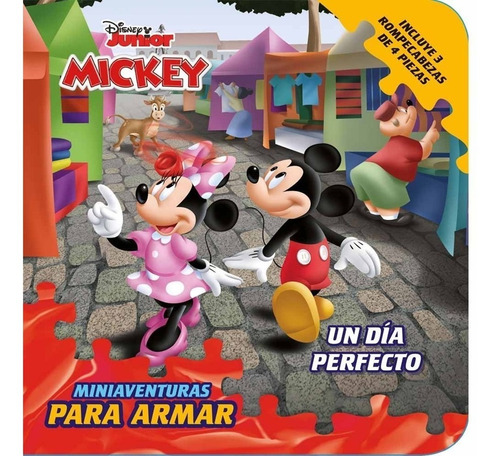 Libro Un Dia Perfecto Mickey Disney Con Rompecabezas