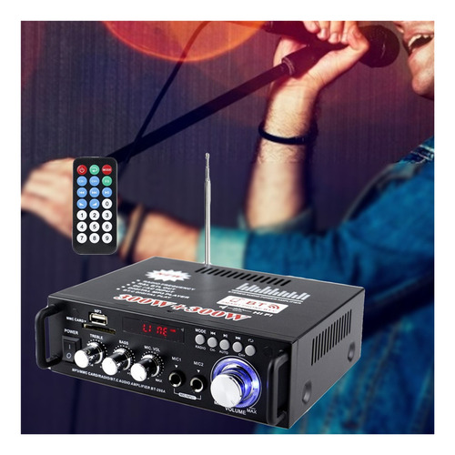 Mini Amplificador De Potencia De Audio Bluetooth De 600 W,