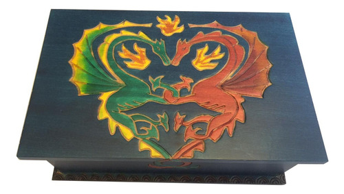 Caja Secreta Para Rompecabezas Dragons In Love Tamaño Grande