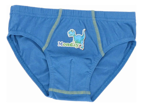 Slip Niño Mota Pack X5 Talla 8 Algodón Mt4101