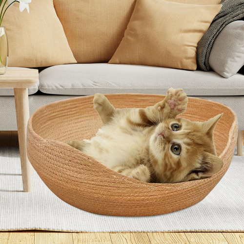 Cesta De Cama Para Gatos, Cama Para Rascar M Marrón