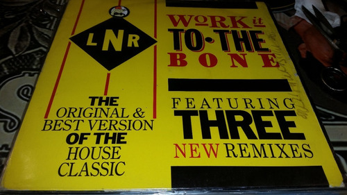 Lnr Work It To The Bone Vinilo Maxi Muy Buen Estado Uk 1989