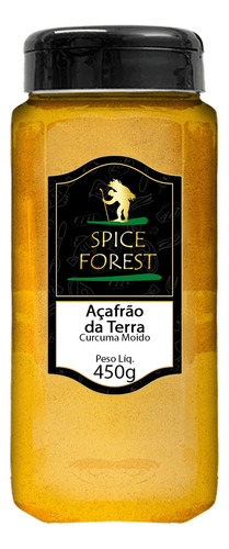 Açafrão Da Terra 450g - Cúrcuma Moida - Spice Forest