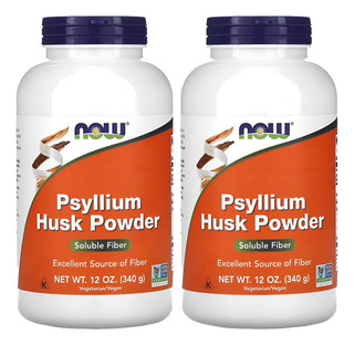 Pó De Casca De Psyllium 340g Now Foods Psyllium 2un Sabor Sem sabor