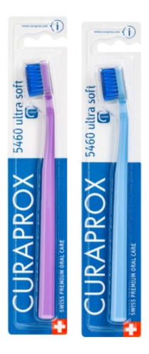 2 Escovas De Dente Curaprox Cs 5460b - Adulto Azul