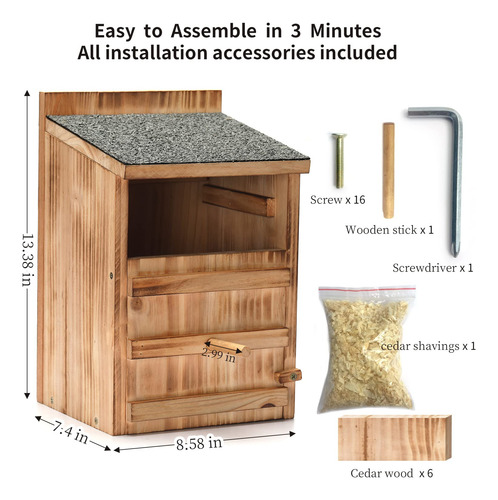 Kit De Construcción De Madera Para Casa De Pájaros Y Búho