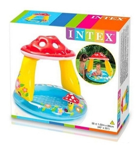 Pileta Inflable Para Bebe Intex Hongo 102x89cm / 45lts