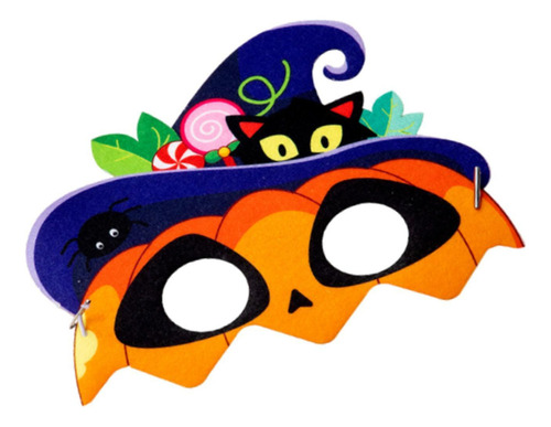 . Kit Artesanal De Máscara De Abóbora De Halloween