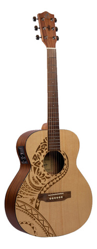 Guitarra Electroacústica Natural Bamboo Ga-38-pacifica-q Material del diapasón Nogal Orientación de la mano Diestro