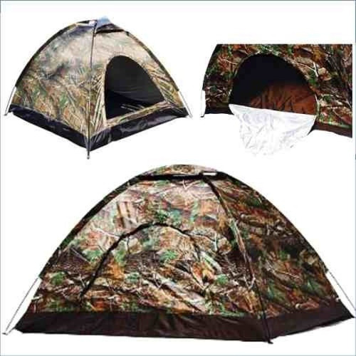 Carpa Impermeable Para 3 Personas Camuflada