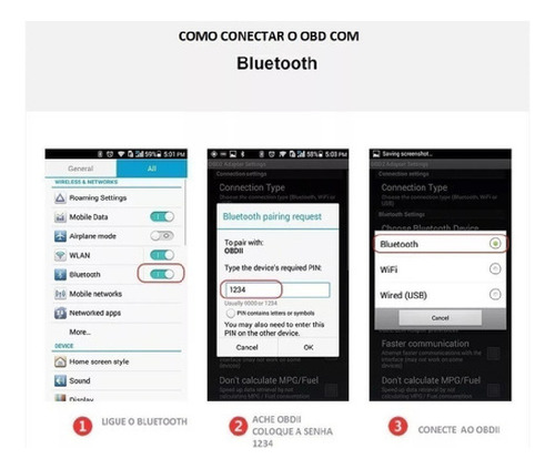 Scanner Automotivo Obd Obd2 Bluetooth Android V2.1