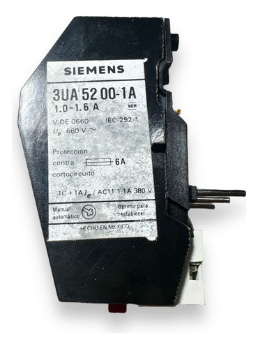 Relevador Bimetalico Siemens 3ua52-00-1a