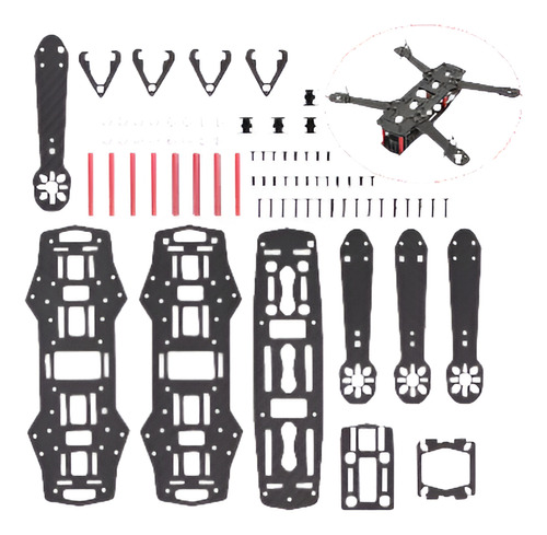 Qav250 3k Fibra De Carbono De 1.5mm Zmr250 Mini Fpv Racing Q