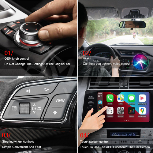 E Transceptor Veículo Conectado Para Carplay Wireless Box
