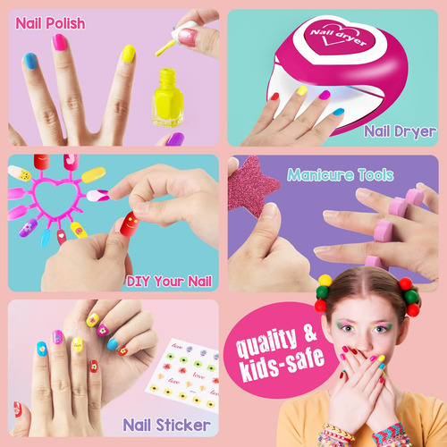 Kit De Spa Para Ninas, Kit De Unas Para Ninos, Juguetes Para