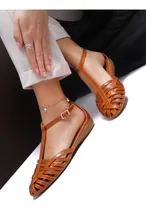 Comprar Zapatos Mujer Sandalias Bajas Livianas Ojotas Cuero Vacuno 