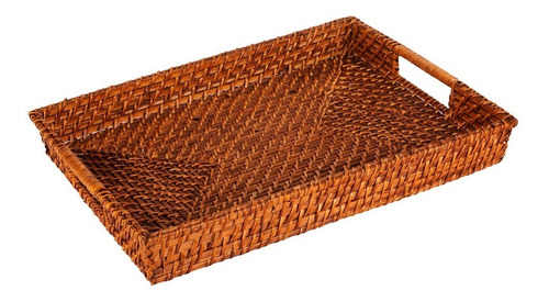 Bandeja Retangular Em Rattan 45cm X 31cm Kenya