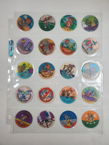 Colección De Tazos Tiny Toons Año 1994 120/120 Piezas (Usado)